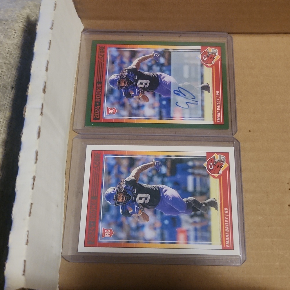 Emani Bailey Score Rookie Auto.